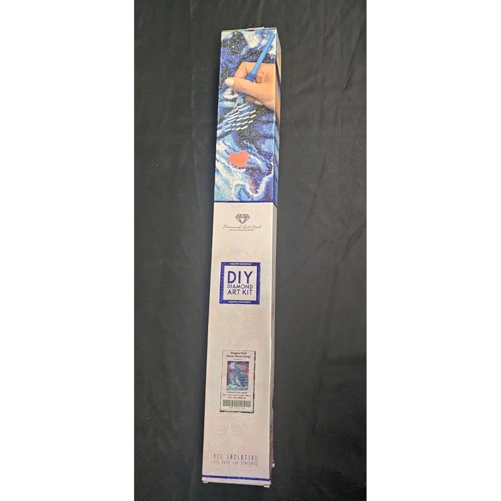 Diamond Art Club DIY Diamond Art Kit Dragon Wolf Moon (Moon Song) 27.6" x 34.7"